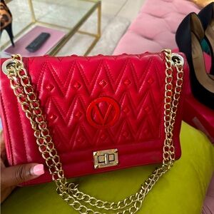 Red leather Valentino Bag